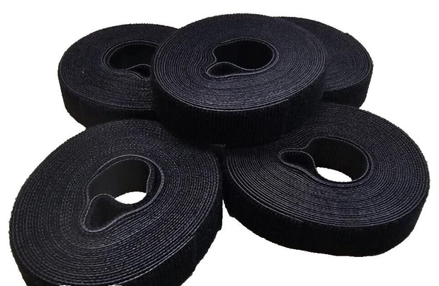 5PCS Nylon Hook & Loop Non Adhesive Fasteners 3/4" x 15' Roll Cable Management