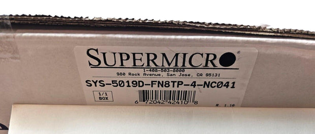 New Supermicro SYS-5019D-FN8TP-4C Server Xeon D-2123T, 64GB ECC, 2x PM883 960GB