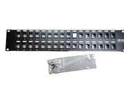 Lot 10 Tripp Lite N062-032-KJ 32-Port Keystone Blank Patch Panel RJ45 Cat5/6