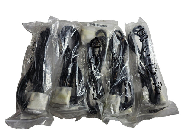 Lot 25 Individually Packaged Dell DVI-D Single Link Male - Male Cables 6ft