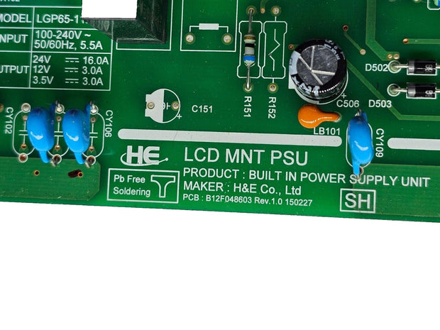 LG 55" 55XF3C-B Outdoor Commercial Signage TV Replacement Power Supply Board