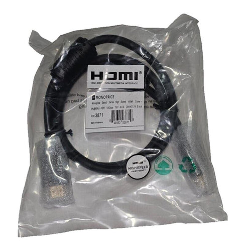 Lot 10 Monoprice 3ft 4k@60Hz HDR 18Gbps HDMI High Speed Cable with Ethernet 3ft