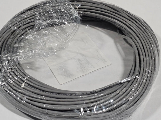 GENERAL CABLE Plenum Cat5e GenSPEED 5000 5131418E 350Mhz Gray, 150ft CMP