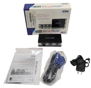 New Aten VS82A 2/4-Port VGA Video Splitter, 1920x1440 High Def, Complete