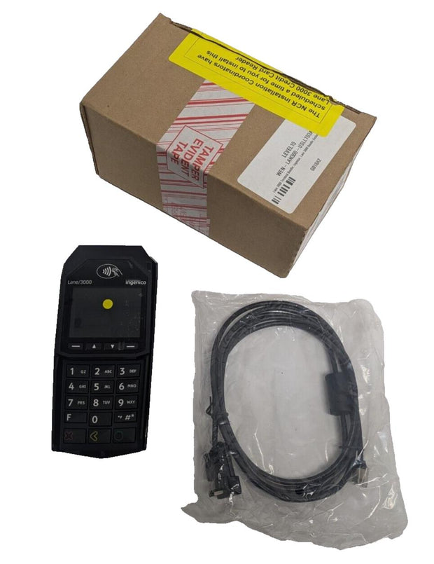 NIB Ingenico LANE 3000 Credit Card Terminal Reader TRD30110877B