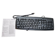 Lot 9 New Cherry KU-0556 105-Key Entry Level Business Keyboards, USB, Black