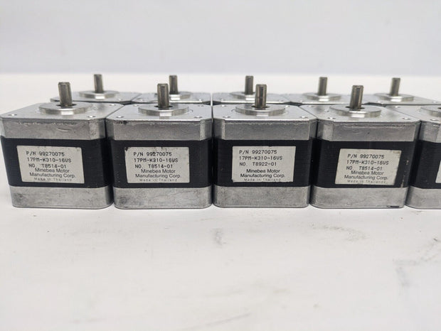 Lot of (10) Minebea Stepper Motors 99270075 17PM-K310-16VS