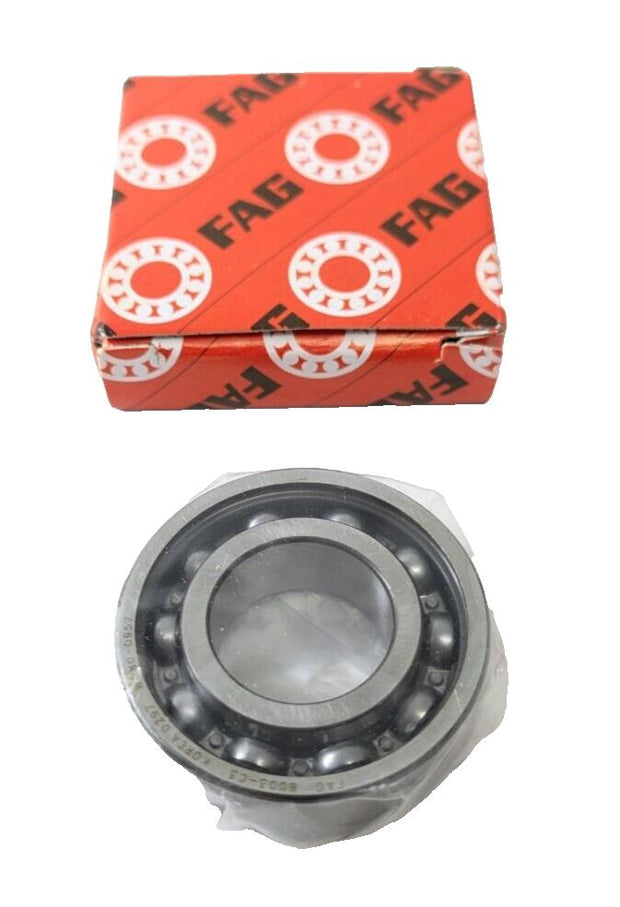 New FAG 6003-C3 Deep Groove Roller Ball Bearing 17x35x10mm, Unshielded