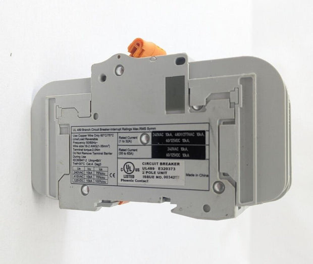 New Phoenix Contact TMC 82C 13A 2907593 2 Pole Circuit Breaker UL489 E320373