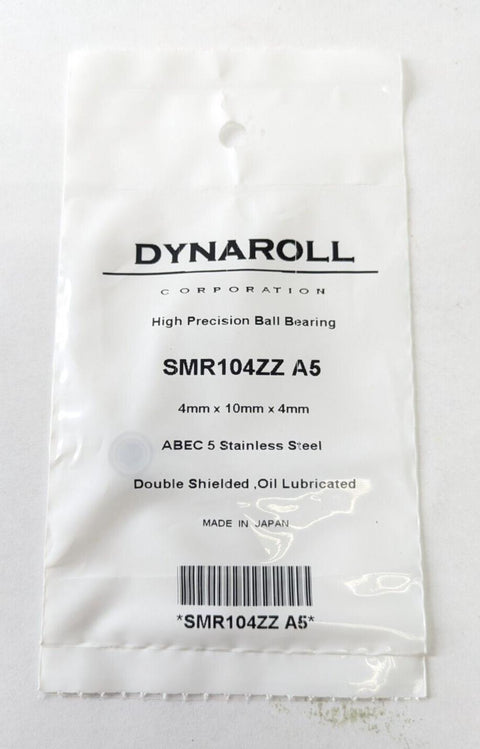 25PCS New Dynaroll SMR104ZZ A5 Ball Bearings Stainless Steel 4x10x4mm Deep Groov