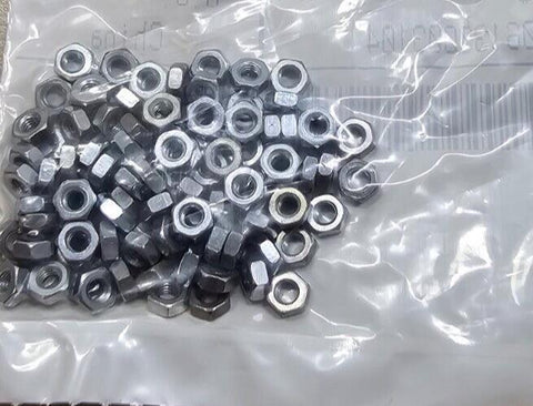 500PCS 90591A250 M3x0.5mm Zinc-Plated Steel Hex Nuts 5.5x2.4mm ISO/DIN Certified