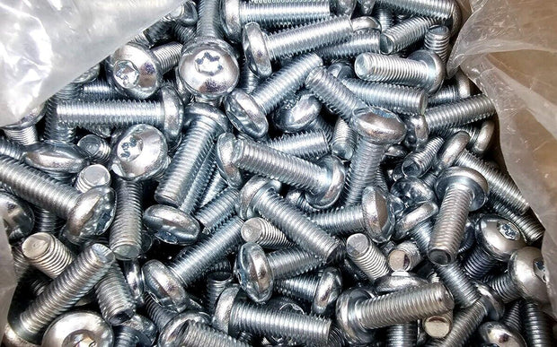 600PCS 949624 M8X25mm Long, Torx, Pan Head, Zinc Plated Steel Machine Screws