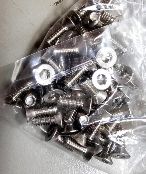 100PCS 92703A207 Stainless Steel Torx Flat Head Screws 4-40 5/16" Length