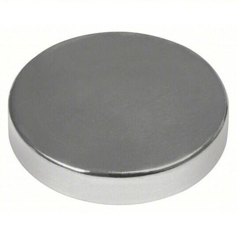 4PCS Mag-Mate Disc Magnet, 38.4lb Pull, Adhesive Back, Nickel Plated, 1", N42