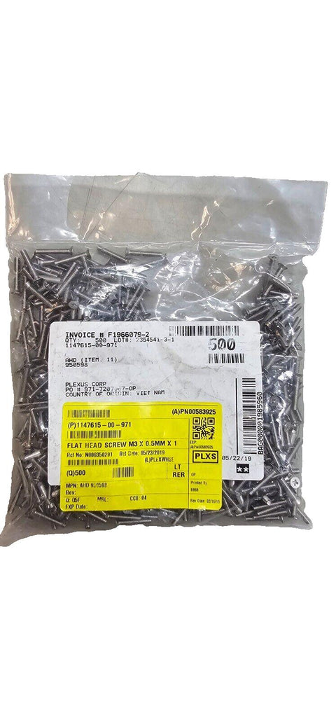 500PCS 950598 M3x18mm Long 90* Flat Head Machine Screws, Phillips, Stainless