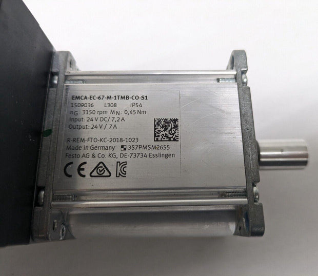 Festo EMCA-EC-67-M-1TMB-CO-SI (1509036) 67mm Integrated Drive, 3150RPM