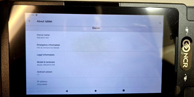 Ingenico Moby M70 Tablet, 7" POS System, Android OS, EMV/CLESS, USB,BT,WiFi -NEW