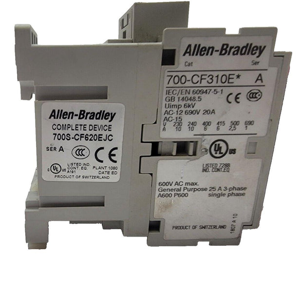 Allen Bradley 700S-CF620EJC 700-CF310E Ser A Relay With 100S-F Ser B Contact