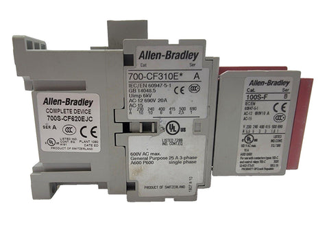 Allen Bradley 700S-CF620EJC 700-CF310E Ser A Relay With 100S-F Ser B Contact