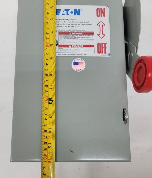 New Eaton DH361URK 3Pole 30 Amp 600VAC, 250VDC Heavy Duty Safety Switch