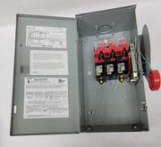 New Eaton DH361URK 3Pole 30 Amp 600VAC, 250VDC Heavy Duty Safety Switch