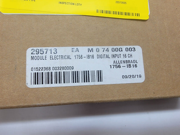 New Allen Bradley 1756-IB16 Sr A ControlLogix 16 PT 12/24V DC D/I Module