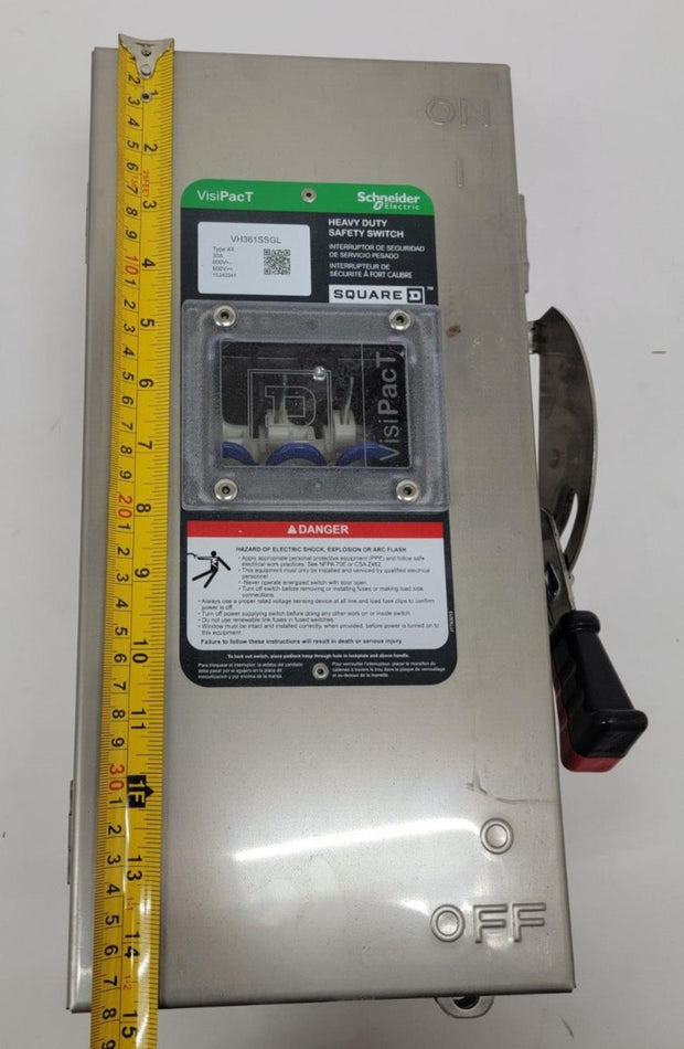 New Square D Schneider VisiPacT VH361SSGL Heavy Duty Safety Switch 30A 600V