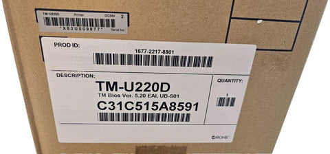 New, Sealed Epson TM-U220D Point of Sale Dot Matrix Printer Serial Connection