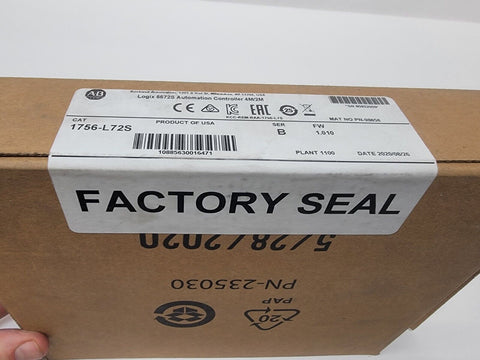 Allen-Bradley Logix 5572S Automation Controller 4M/2M 1756-L72S 2020- Sealed