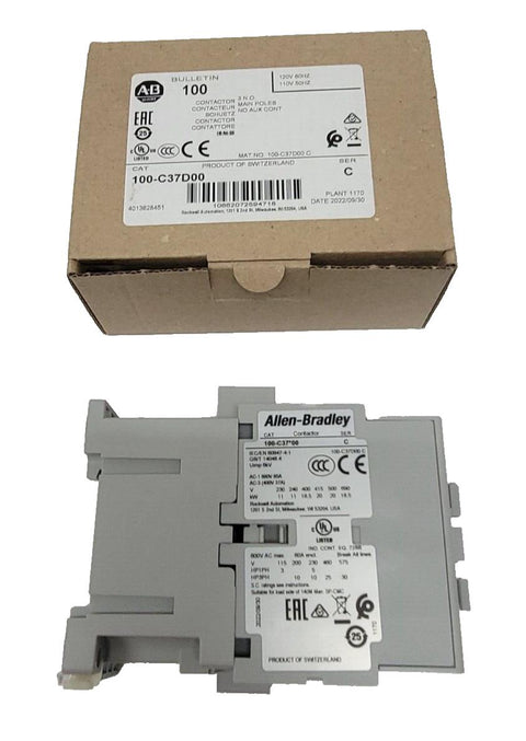 Allen Bradley Bulletin 100 Contactor 100-C37D00