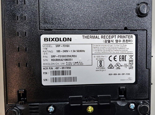 New Water Resistant BIXOLON SRP-F310II Thermal POS Printer Serial/Ethernet/USB