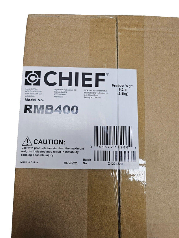 Chief Fit Menu Board Strut Channel Mount Interface RMB400, Low Profile, Tilting