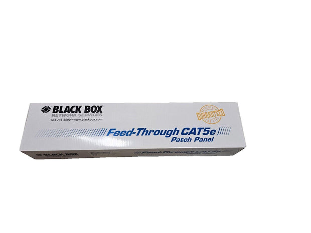 New Black Box PM810A-R2 48 Port Cat5e Feed Through Patch Panel, 2U, Unshielded