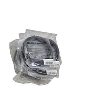 Lot 42PC Cat6 RJ45 Ethernet Patch Cord (UTP) Black, 7ft, Gold Plated, Sealed