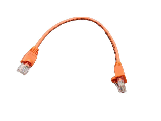 C2G 50PCs Cat6 RJ45 Ethernet Patch Cord (UTP) Orange, 1ft, Gold Plated, Sealed