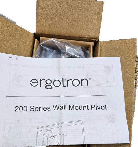 Ergotron 200 Series Signle Monitor Arm / VESA Wall Mount, 38" 25LBS w/ PIVOT NEW