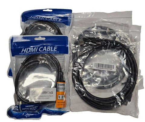 Lot of 5 Premium High Speed HDMI Cables, 6ft 4k@60Hz Support, Sealed