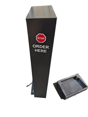 Delphi / NCR Drive Thru Order Confirmation System Post Assembly, Fast Food Menu