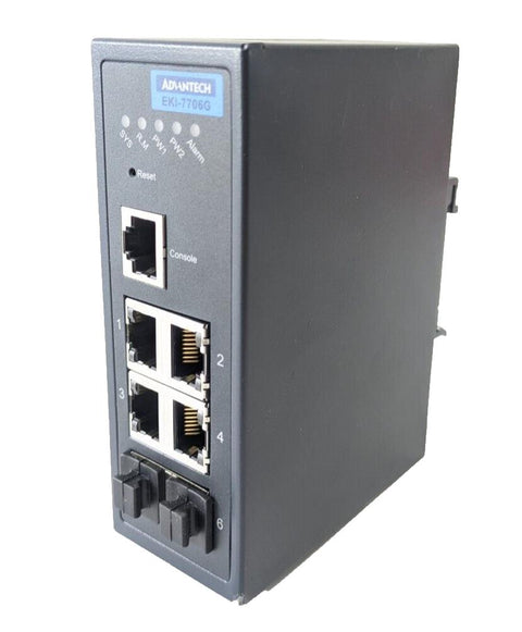 Advantech EKI-7706G 4GE + 2SFP Managed Ethernet Switch EKI-7706G-2FI-AE