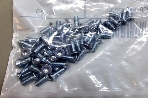 450PCS 90236A120 Zinc-Plated Steel Torx Flat Head Screws M3x0.5mm, 8MM, T10, ISO