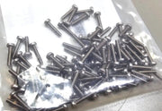 100PCS M2.5X12mm Passivated DIN 7985A Long Phillips Pan Head Screws, Activated