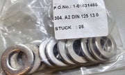 100PCS 93475A290 24mm OD 13mm ID (M12) 18-8 Stainless Steel Washers, DIN/ISO Cer