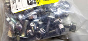 286PCS #914022 Zinc Plated M6x16mm Flanged Hex Head Bolts, Stainless Steel