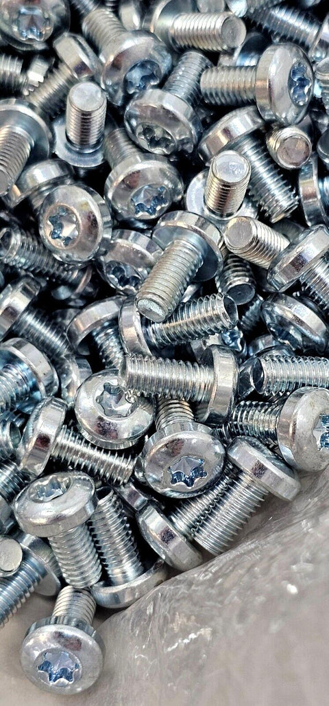 3269PCS 949206 M6X12mm Long, Torx, Pan Head Machine Screws, Zinc Plated Steel