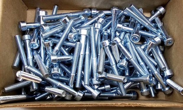 100PCS 914216 M4X35mm Long, Socket Head Cap Screws, Zinc Steel, Partial Thread