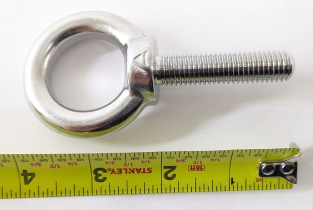 MISUMI SPNIBN-SUS-M12-50 Lifting Eye Bolt, Flat End, 50mm Length, Stainless, #12