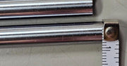 4PCS 420mm Misumi Rotary Shaft, 1x Retaining Ring Groove, 1x Tapped, Stainless