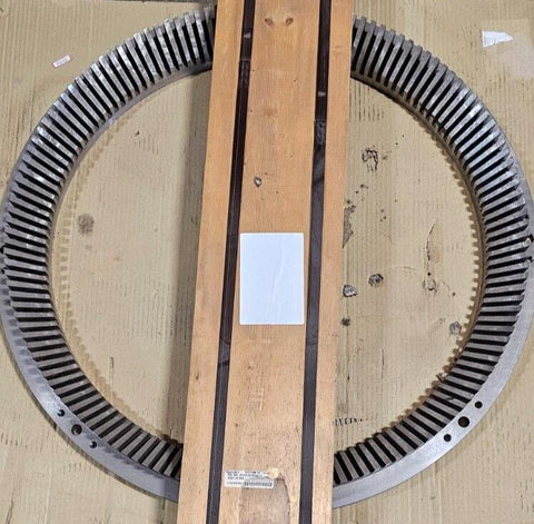 34" Voith Slushmaker Defibering Stator Ring 34F-120 R.H. Stainless Steel