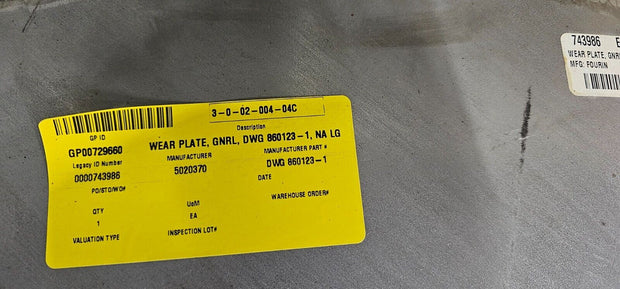 FOURINOX DWG Wear Plate Heavy Machinery, 316 Stainless, 1/4" Thick, Cone, 2PCS