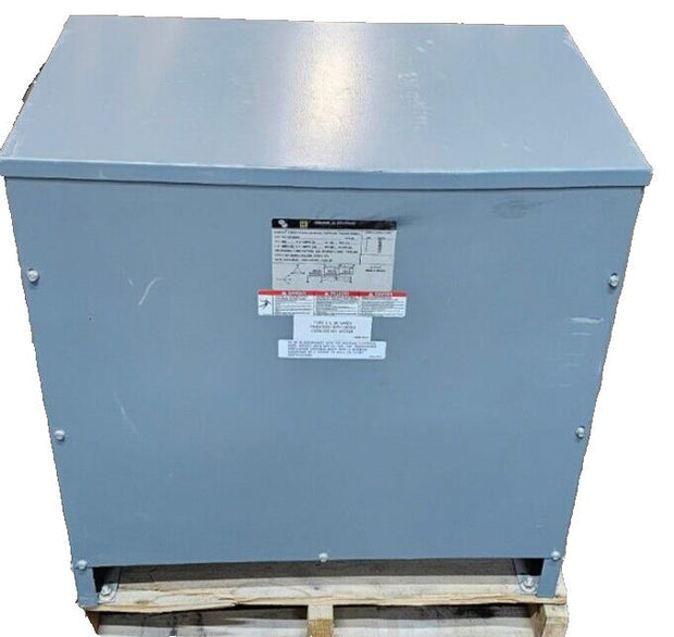 Square D 45T3HNV Transformer, Dry, 3-Phase, 45kVA 480V-208Y/120V, IP55, New